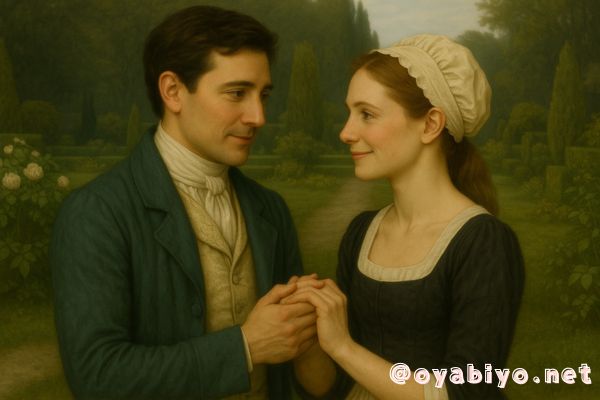 見つめ合うスペイン過去世の2人